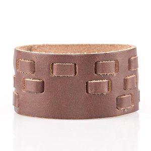 Paparazzi Rodeo Rampage Brown Woven Leather Urban Wrap Bracelet